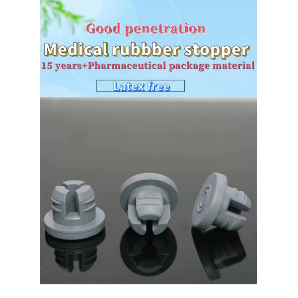 High Quality 13mm 20mm Pharmaceutical Grey Lyophilization Rubber Stopper for Antibiotic Injection Vial