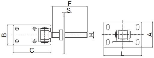 M24 Heavy Duty Wood Gate Hinge Hardware For Wood Fence Galvanised Steel Hinges Zinc Plated