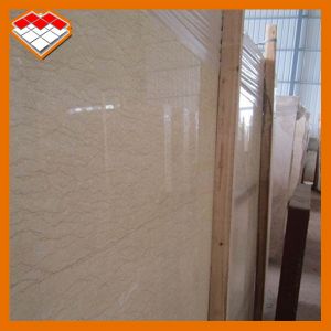 Golden Veins Beige Marble Stone Slab , Marble Style Bathroom Tiles