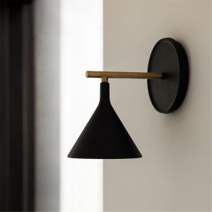 Nordic Loft Style Wall Lights Simple Modern Bedside Wall Lamp Cast Plug-In Wall