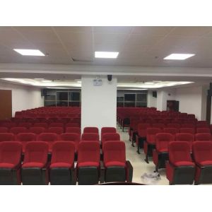 PP Back And Seat Auditorium Church Lecture Hall Chairs With Folded Writing