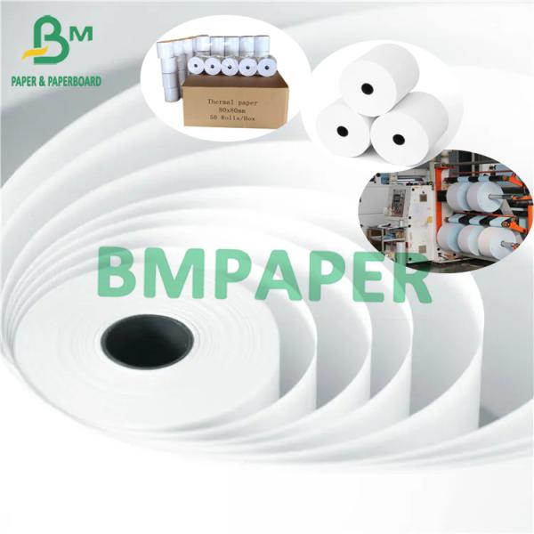 Thermal Printing Paper 70gsm 55gsm 48gsm Thermal Printing Paper Black Display 790mm White Roll