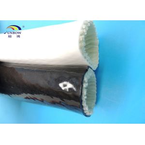 Black Silicone Coated Fibreglass Flame / Heat Resistant Sleeving , 15mm Inside
