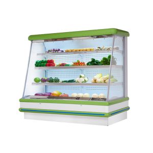 Commercial Vegetables Multideck Open Freezer Built In System For Restaurant