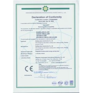 DEQING DARAN ELECTRONICS FACTORY Certifications