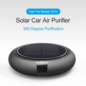HOMEFISH OEM Car Air Purifier 2023 Ionizer HEPA Solar Car Air Purifier