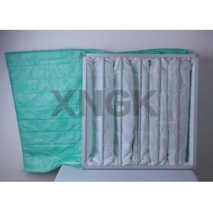 Blue 6 / 7/ 8 Pockets Gas Turbine Inlet Filters Three Stage Filtration