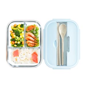Meal Prep BPA Free 960ml Borosilicate Glass Food Container