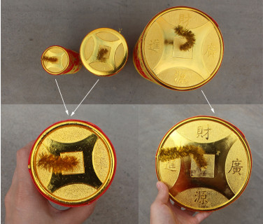 Spring Festival decoration firecracker firecracker window decoration piece for the New Year's New Year indoor decoration