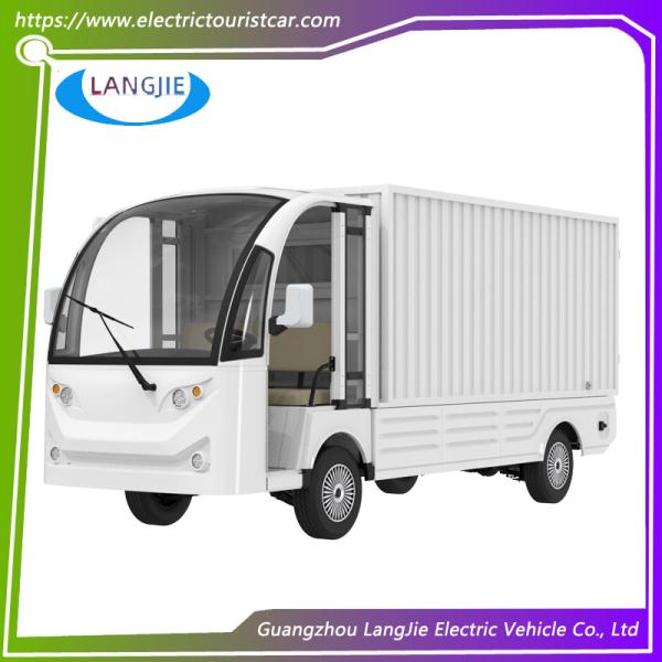 2 Person Electric Transportation Vehicles 72V Electric Delivery Cart With Closed Box