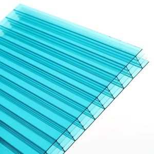 UV Protection Twin Wall Polycarbonate Panels , Multiwall Polycarbonate Roofing