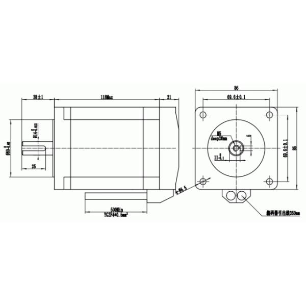 Nema 34 Closed Loop Stepper Motor And Driver 8.5N.M Step Servo Motor And Step Servo Driver 0