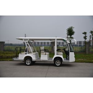 Customized Mini Electric Sightseeing Cars Four Wheels With Hydraulic Braking