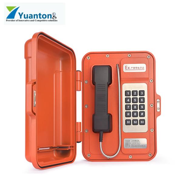 Buy Power Over Ethernet Industrial VoIP Phone Customized Color For Mining at wholesale prices