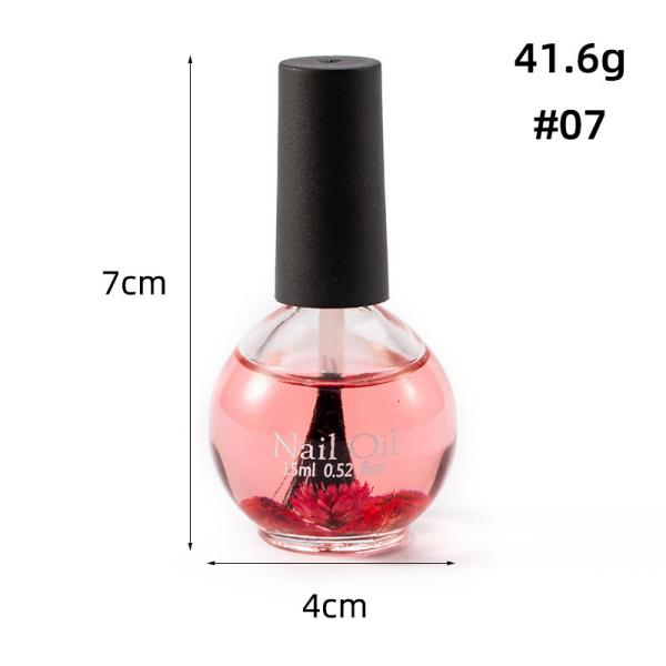 Nail Care Cuticle Dried Flower Nutrition Private Label Strawberry Scents Safe and Odorless 7 Scented Cuticle Oil for Nail Salon