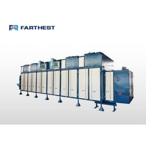 Horizontal Steel Feed Extruder Machine Circumfluent Aqua Feed Dryer 380 Voltage