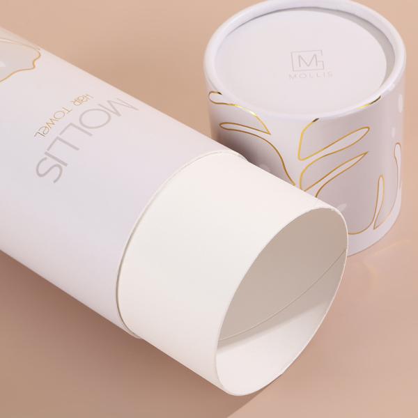 Premium Custom Tube Boxes For Perfume Skincare Recyclable Cardboard Round Paper Tube Packaging With Logo Printing