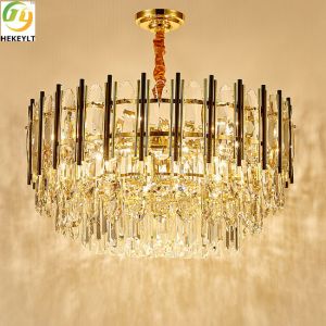 Quality Elegant Luxury Crystal Pendant Light E14 For Living Room for sale