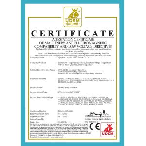 Qingdao Aoshuo CNC Router Co., Ltd. Certifications