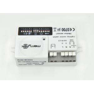 Automatic Switch Dimmable Motion Sensor With LED Trailing Edge Dimmer