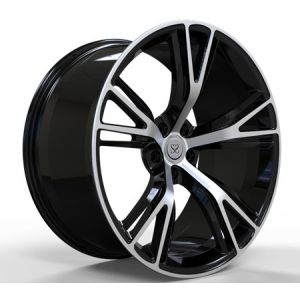 China 20 Inch Black Machined Face T6 One Piece Forged Wheels For Bmw X5 X6 on sale