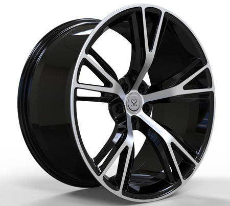 Buy 20inch Black Machined Face Aluminum Wheels For Bmw Deep Concave Car Forged Rims at wholesale prices