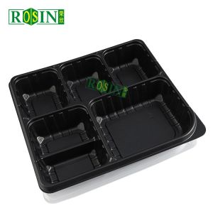 Disposable Plastic Takeaway Containers Customized With 4 Compartments