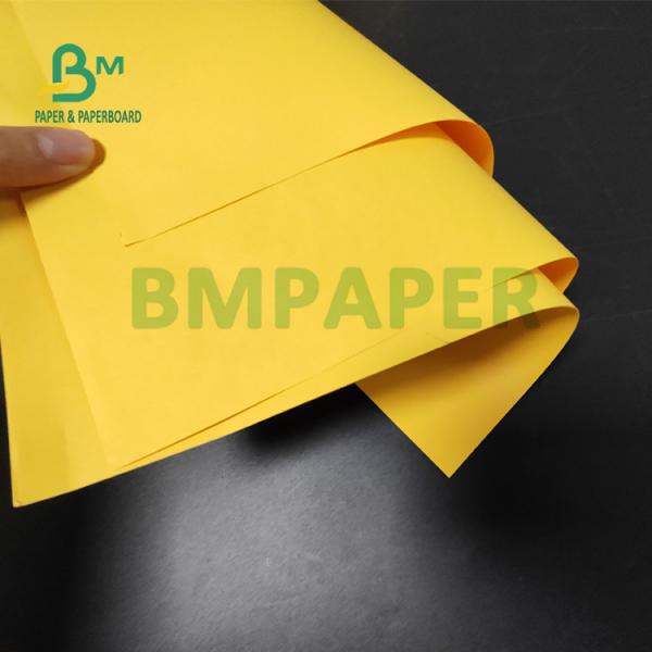 90gsm Golden Yellow Kraft Paper For Bubble Envelope Good Tensile Strength