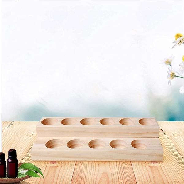 Wholesale Wooden Presentation Display Rack Stand Holder for Essential Oils Home