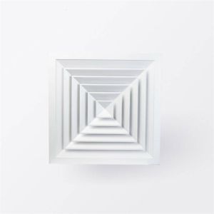 4 Way Aluminum Air Diffusers 600x600mm Square Directional Ceiling Diffuser