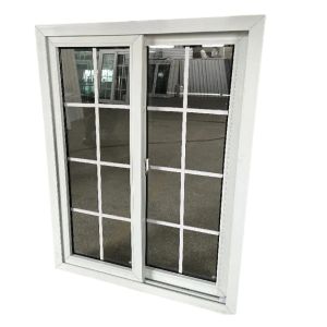 China Rectangular UPVC Frame Slide Window Simple Design Adjustable Light Control on sale China Rectangular UPVC Frame Slide Window Simple Design Adjustable Light Control on sale