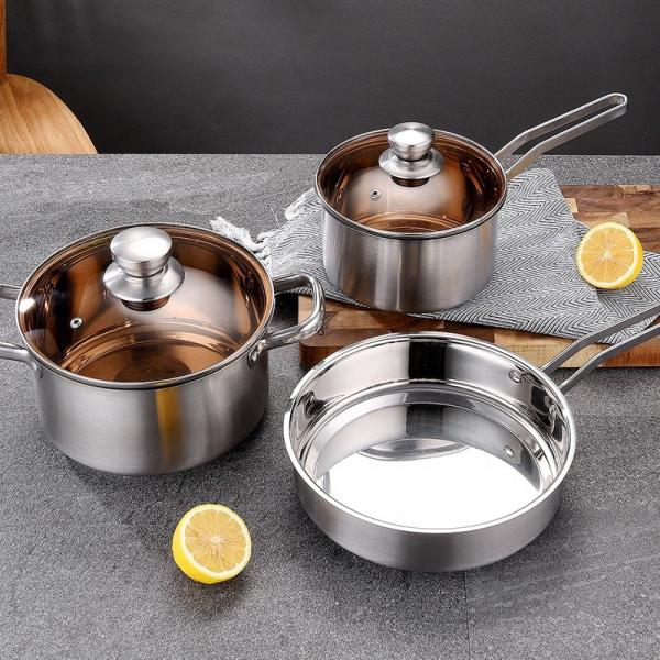 Escalation Series 5Pcs Multi-Purpose Kitchen Pots Cooking Cookware Sets