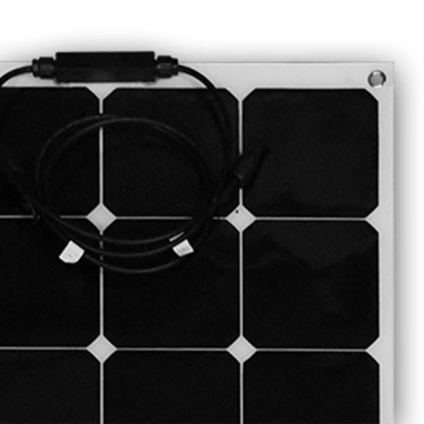Buy 110W SunPower Flexible Solar Panels , Black Semi Flexible Solar Panel For Boat at wholesale prices
