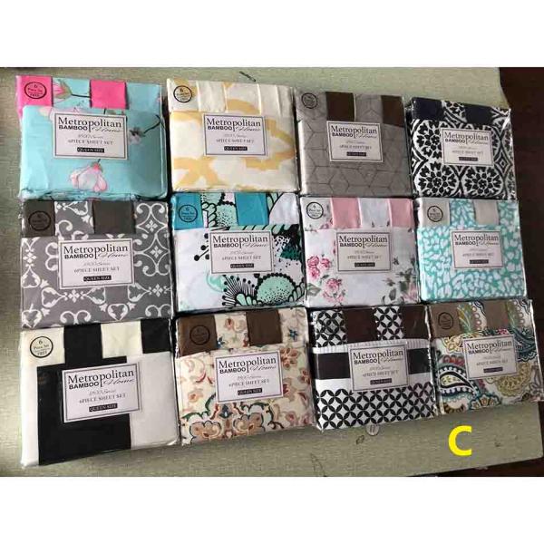 Bedroom Microfiber Fabric 80gsm 100% Polyester Bedding Sheet Set 4pcs in Modern Style