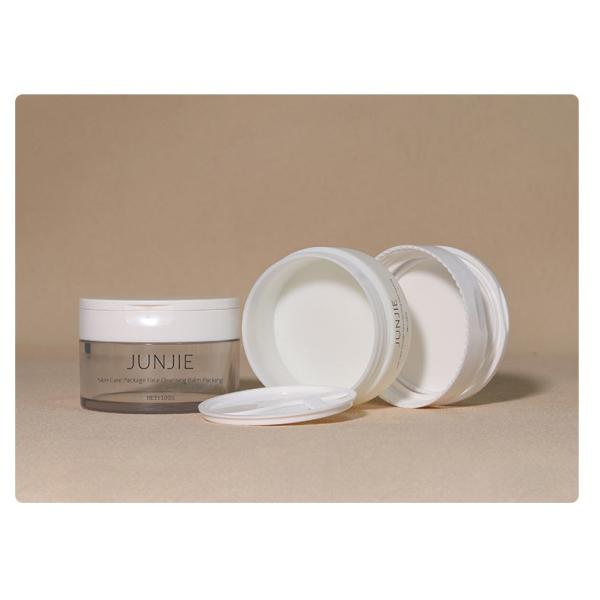 100g 50g Refillable Cosmetic Container With PET Flip Cap Clear Skincare Cream Makeup Butter Jar