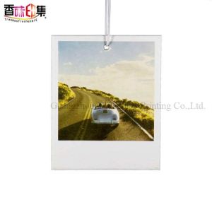 Eco Friendly Hanging Paper Air Freshener Two Sides Printing