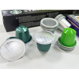 Food Aluminum Coffee Capsule Nespresso Compatible Empty Capsule Pod for