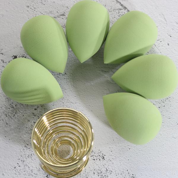 Buy New Green Girl Makeup Sponge Puff Egg Face Concealer Cosmetic Powder Make Up Blender Sponge Tools DX75 at wholesale prices