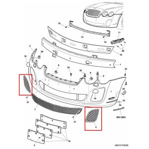 For Bentley Continent Supersports Extreme Speed Version Front Left & Right Bar
