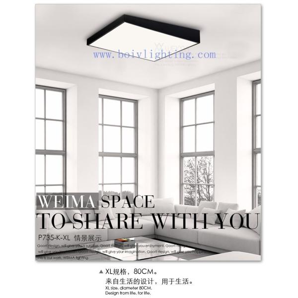 Buy BOIV Simple Recangles  Ceiling  Lamp LED Lighting White Black at wholesale prices