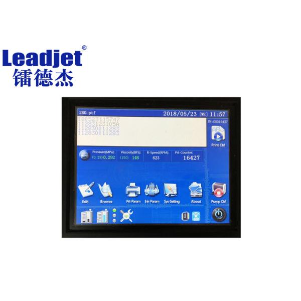 V380 Expiry Date Coding Machine , High Speed Inkjet Printer For Cans Concave