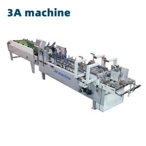 High Speed Paper Folder and Gluer Machine 3ACQ 580D with 5.5kw Automatic Glue