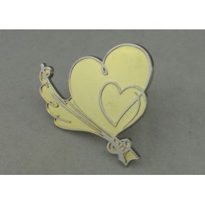 Die Stamped Scarf Buckle Badges , Brass Double Plating Scarves Knot