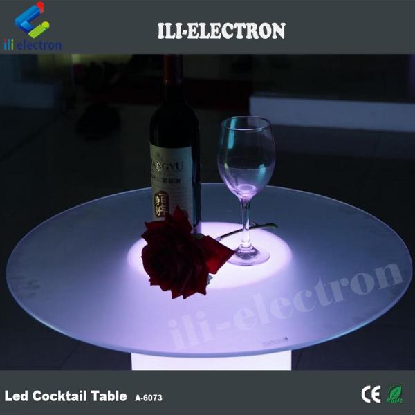led glass bar table party cocktail table