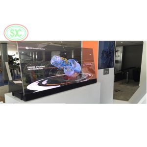Wide Viewing Angle Transparent Full Color LED Grid Screen Three Years Warranty