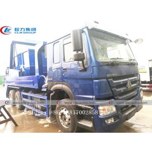 12cbm Sinotruk HOWO 6X4 Swing Arm Garbage Truck