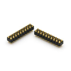 DIP Type Spring Loaded Connector 20 Pin Through Hole Connectors 2.0mm Pitch With