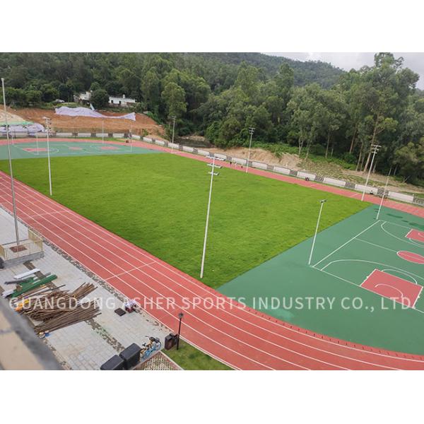 Shockproof Custom Sandwich System Running Track Integrated Rubber Mats Type