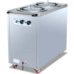 Silver Double Holder Plate Hotel Kitchen Equipment 450*910*770mm