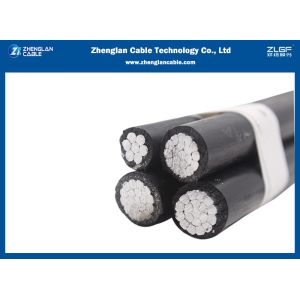 4x16sqmm Aluminum Core XLPE Insulated LV Aerial Bunched Cable